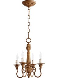 Salento 4-Light Chandelier in French Umber.